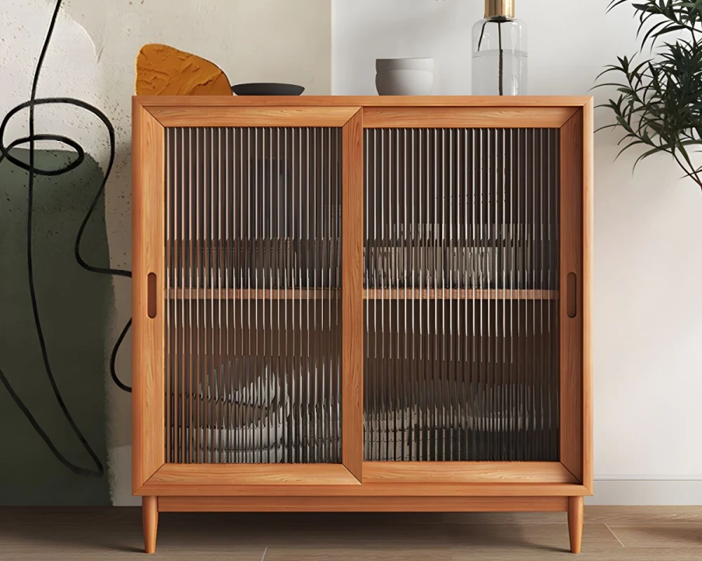 rustic wood sideboard