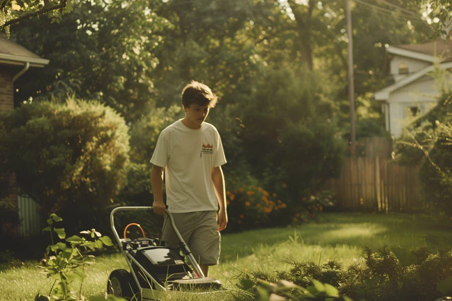 battery powered lawn mower