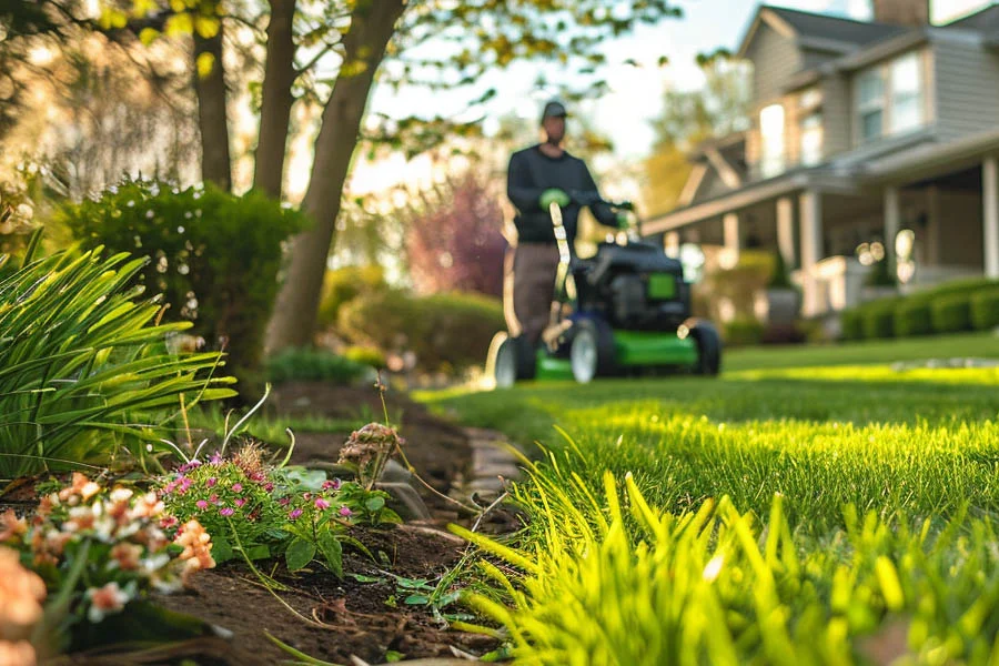 cordless self propelled electric lawn mowers