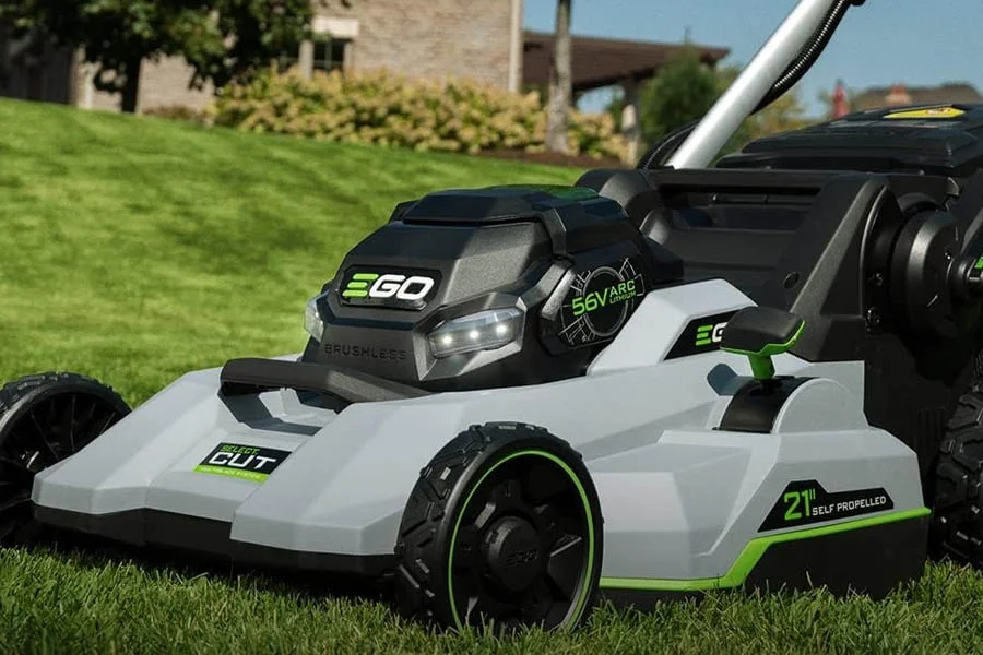 cordless self propelled electric lawn mowers