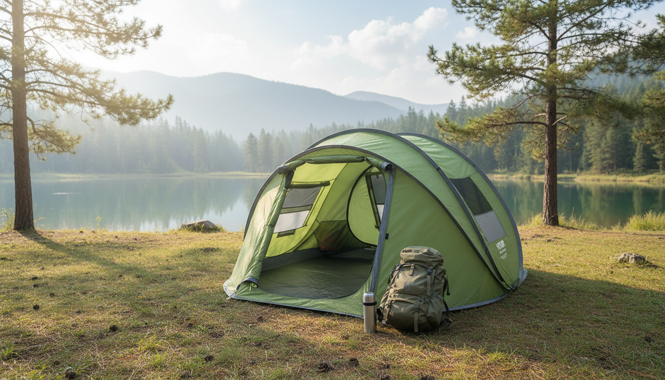 4-Person Pop-Up Tent: Waterproof, UV Shade & Airflow
