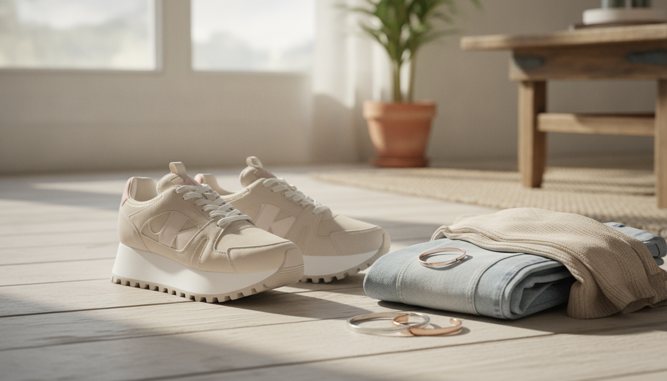 Calvin Klein Jeans Women’s Beige Sneakers: Style Guide